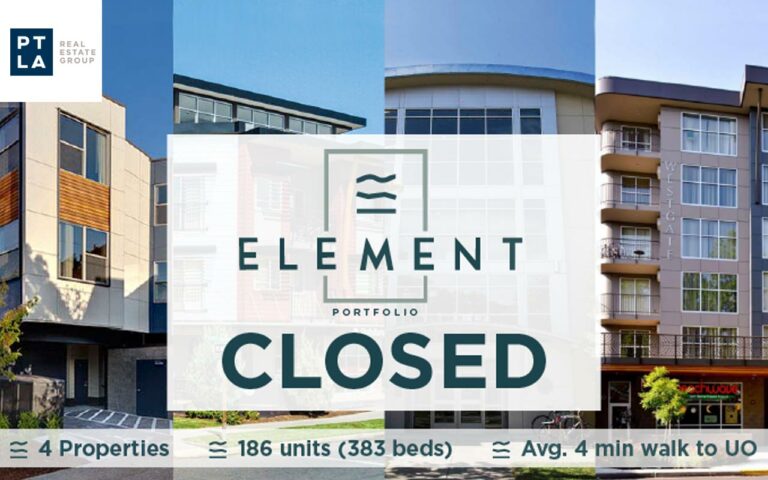 Graphic showing Element Portfolio closing