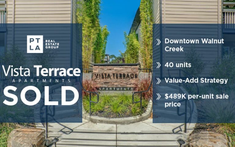 Graphic showing Vista Terrace Apartments sale